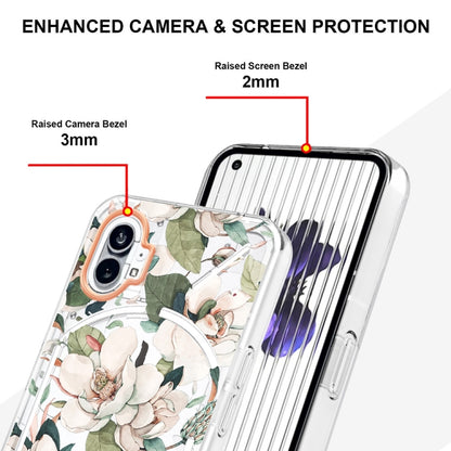 For Nothing Phone 1 Flowers and Plants Series IMD TPU Phone Case(Green Gardenia) by buy2fix