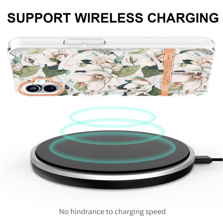 For Nothing Phone 1 Flowers and Plants Series IMD TPU Phone Case(Green Gardenia) by buy2fix