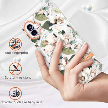 For Nothing Phone 1 Flowers and Plants Series IMD TPU Phone Case(Green Gardenia) by buy2fix