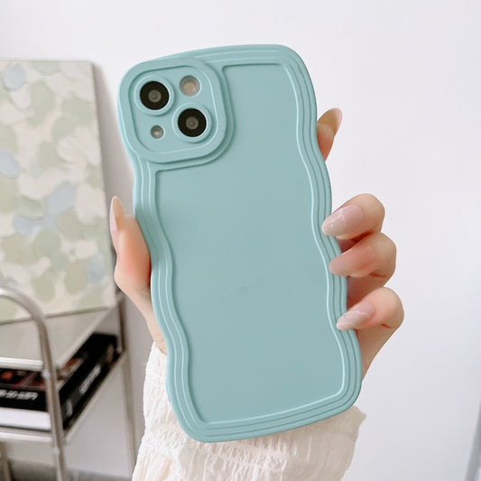 For iPhone 13 mini Wave Edge Silicone Phone Case(Blue) - iPhone 13 mini Cases by buy2fix | Online Shopping UK | buy2fix