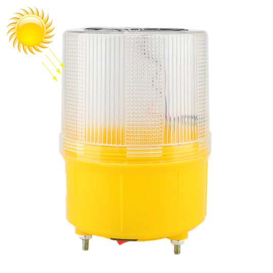 Night Solar Safety Warning Flash Light, Specification:01 Screw Fixed(White) - Warning Lights by buy2fix | Online Shopping UK | buy2fix