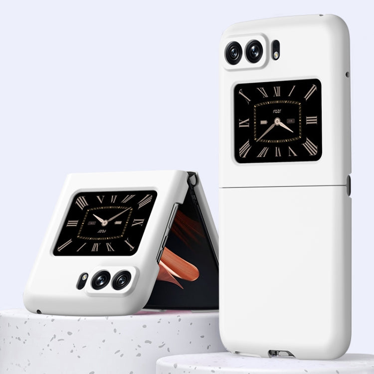 For Motorola Moto Razr 2022 Skin Feel PC Phone Case(White) - Motorola Cases by buy2fix | Online Shopping UK | buy2fix