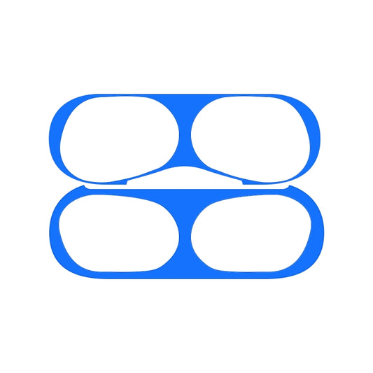 For Apple AirPods Pro 2 Wireless Earphone Protective Case Metal Sticker(Blue) - Protective Sticker by buy2fix | Online Shopping UK | buy2fix