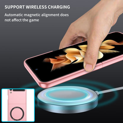For Samsung Galaxy Z Flip3 5G Magsafe Magnetic Folding PC Phone Case(Pink) by buy2fix