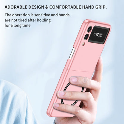 For Samsung Galaxy Z Flip3 5G Magsafe Magnetic Folding PC Phone Case(Pink) by buy2fix