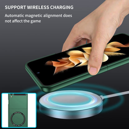 For Samsung Galaxy Z Flip3 5G Magsafe Magnetic Folding PC Phone Case(Green) by buy2fix