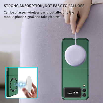 For Samsung Galaxy Z Flip3 5G Magsafe Magnetic Folding PC Phone Case(Green) by buy2fix
