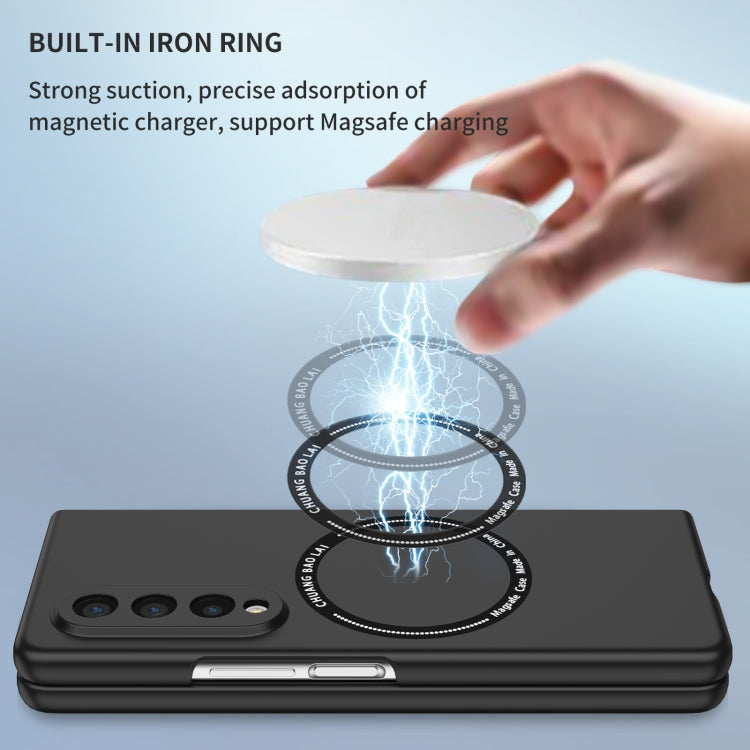 For Samsung Galaxy Z Fold3 5G Magsafe Magnetic Folding PC Phone Case(Black) by buy2fix