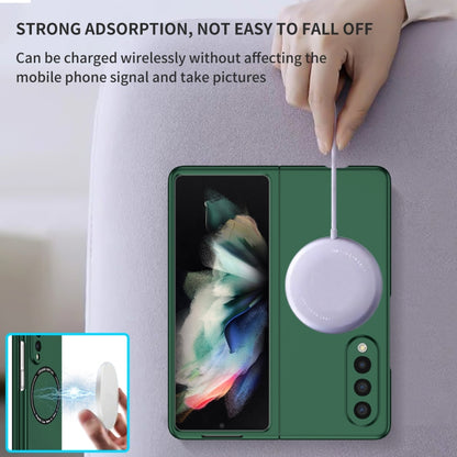 For Samsung Galaxy Z Fold3 5G Magsafe Magnetic Folding PC Phone Case(Green) by buy2fix
