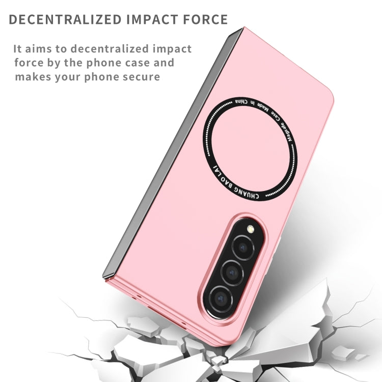 For Samsung Galaxy Z Fold4 Magsafe Magnetic Folding PC Phone Case(Pink) - Galaxy Z Fold4 5G Cases by buy2fix | Online Shopping UK | buy2fix
