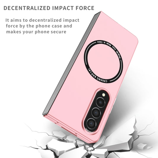For Samsung Galaxy Z Fold4 Magsafe Magnetic Folding PC Phone Case(Pink) - Galaxy Z Fold4 5G Cases by buy2fix | Online Shopping UK | buy2fix