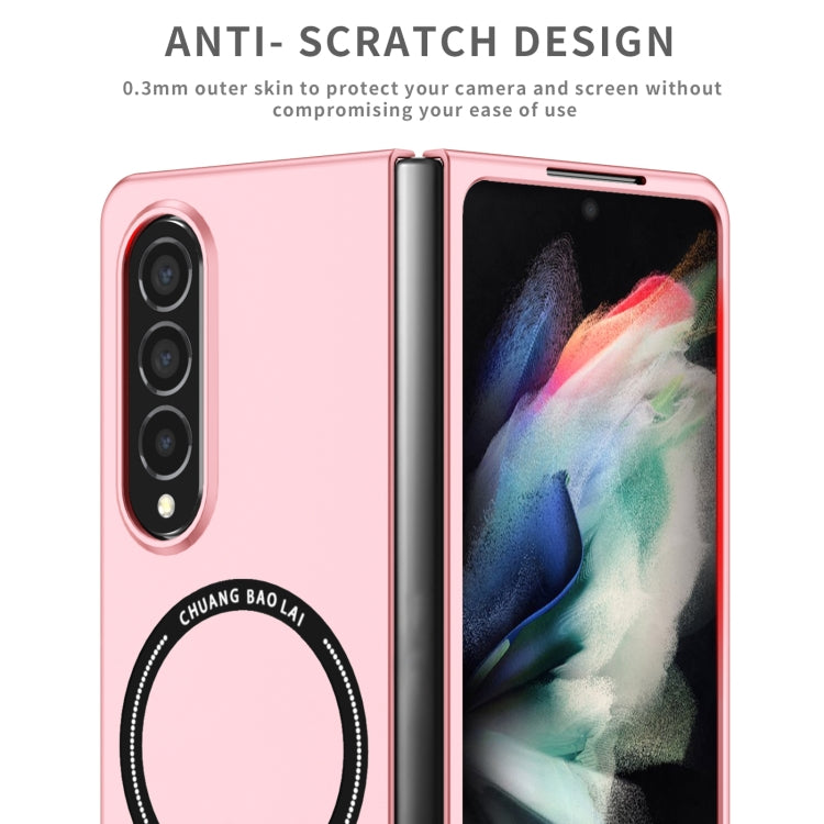 For Samsung Galaxy Z Fold4 Magsafe Magnetic Folding PC Phone Case(Pink) - Galaxy Z Fold4 5G Cases by buy2fix | Online Shopping UK | buy2fix