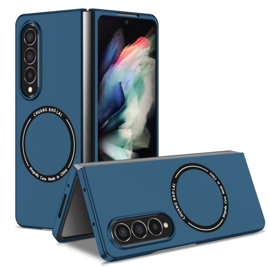 For Samsung Galaxy Z Fold4 Magsafe Magnetic Folding PC Phone Case(Blue) - Galaxy Z Fold4 5G Cases by buy2fix | Online Shopping UK | buy2fix