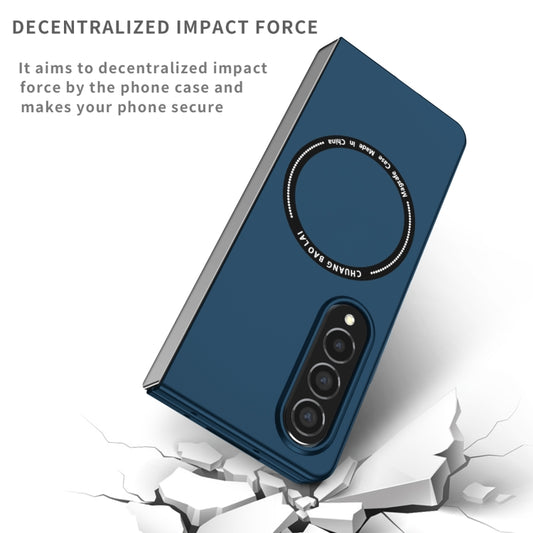 For Samsung Galaxy Z Fold4 Magsafe Magnetic Folding PC Phone Case(Blue) - Galaxy Z Fold4 5G Cases by buy2fix | Online Shopping UK | buy2fix