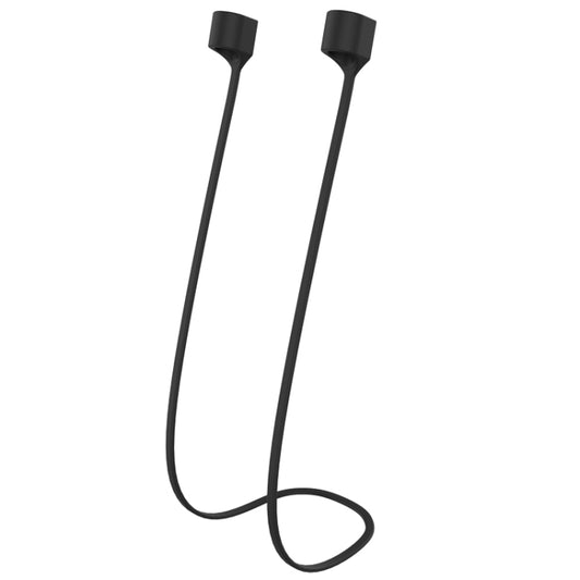 For AirPods Pro 2 Bluetooth Headset Anti-lost Rope Magnetic Silicone Lanyard(Black) - Anti-lost & Holder by buy2fix | Online Shopping UK | buy2fix