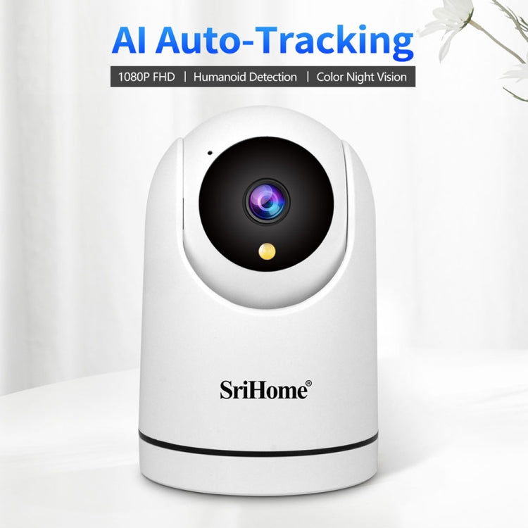 SriHome SH042 2.0MP 1080P HD AI WiFi Pan-tilt Surveillance Camera(EU Plug) by SriHome