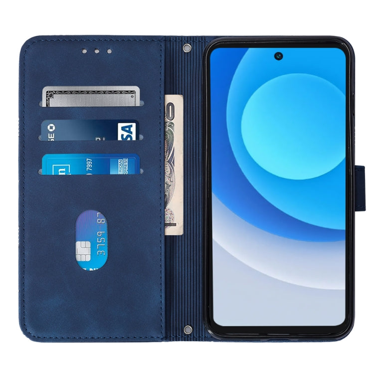 For Tecno Camon 19 Neo Crossbody 3D Embossed Flip Leather Phone Case(Blue) by buy2fix