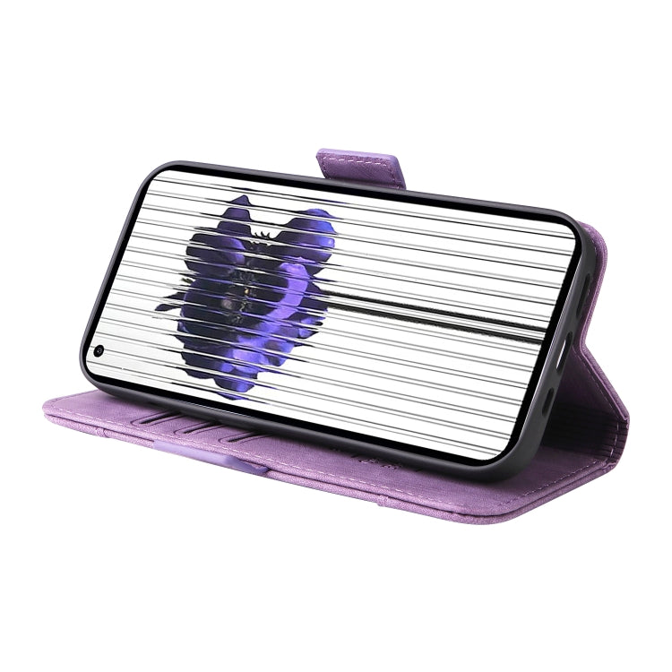 For Nothing Phone 1 BETOPNICE Dual-side Buckle Leather Phone Case(Purple) - Nothing Cases by BETOPNICE | Online Shopping UK | buy2fix