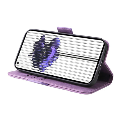For Nothing Phone 1 BETOPNICE Dual-side Buckle Leather Phone Case(Purple) - Nothing Cases by BETOPNICE | Online Shopping UK | buy2fix