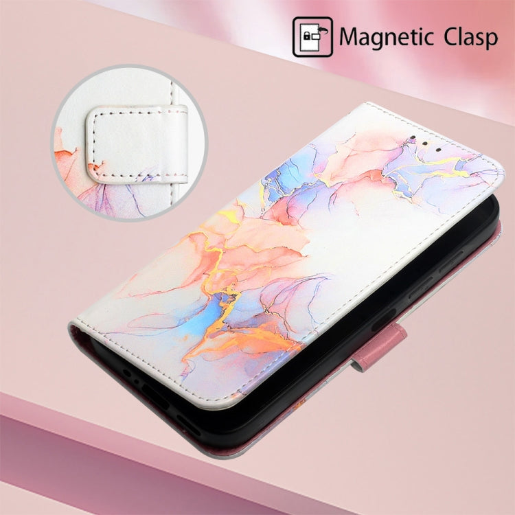 For Motorola Moto G32 PT003 Marble Pattern Flip Leather Phone Case(Marble White) - Motorola Cases by buy2fix | Online Shopping UK | buy2fix