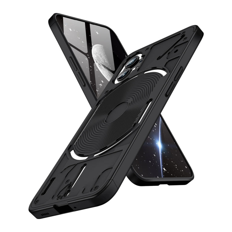 For Nothing Phone 1 GKK Three Stage Splicing Full Coverage PC Phone Case(Black) - Nothing Cases by GKK | Online Shopping UK | buy2fix