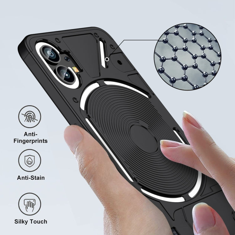 For Nothing Phone 1 GKK Three Stage Splicing Full Coverage PC Phone Case(Black) - Nothing Cases by GKK | Online Shopping UK | buy2fix