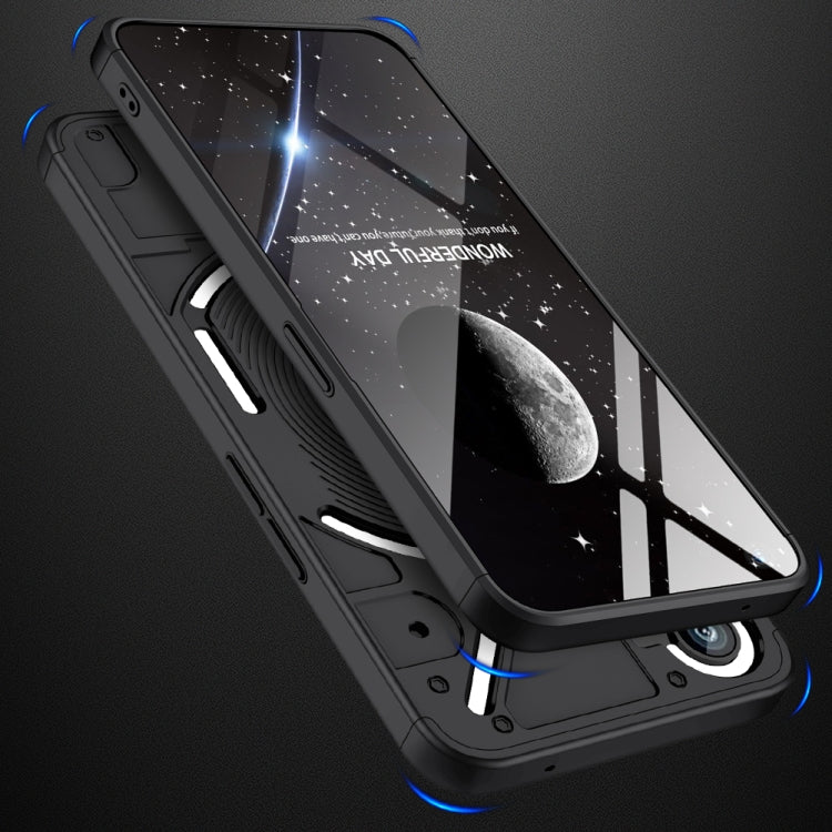 For Nothing Phone 1 GKK Three Stage Splicing Full Coverage PC Phone Case(Black) - Nothing Cases by GKK | Online Shopping UK | buy2fix