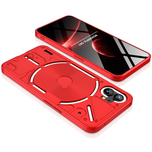For Nothing Phone 1 GKK Three Stage Splicing Full Coverage PC Phone Case(Red) - Nothing Cases by GKK | Online Shopping UK | buy2fix