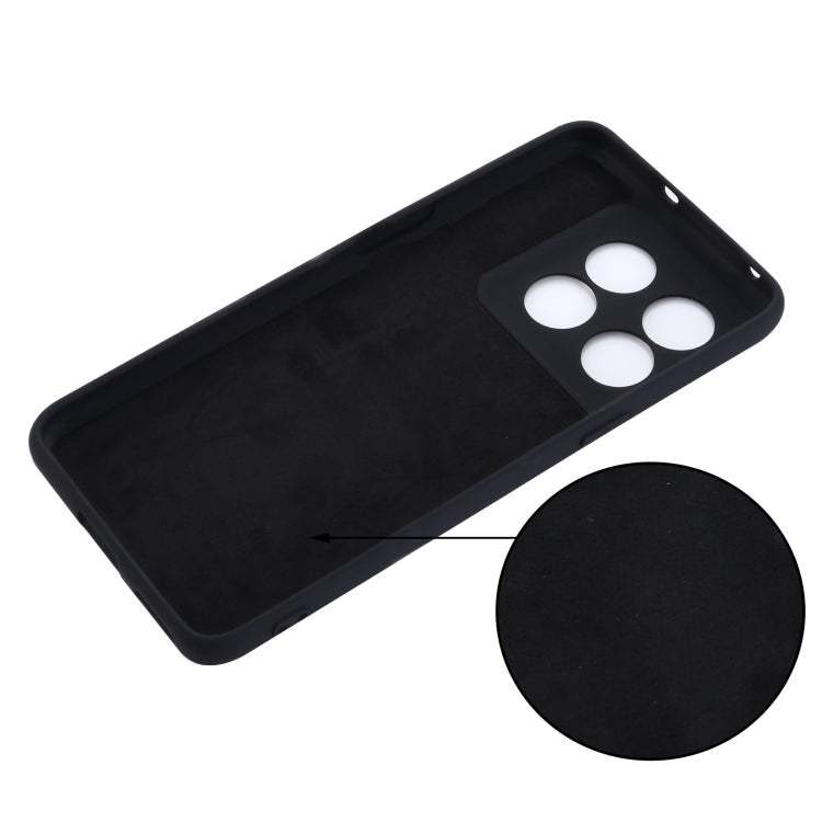 For OnePlus 10T 5G / ACE Pro Pure Color Liquid Silicone Shockproof Phone Case(Black) - OnePlus Cases by buy2fix | Online Shopping UK | buy2fix