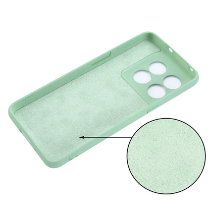 For OnePlus 10T 5G / ACE Pro Pure Color Liquid Silicone Shockproof Phone Case(Green) - OnePlus Cases by buy2fix | Online Shopping UK | buy2fix