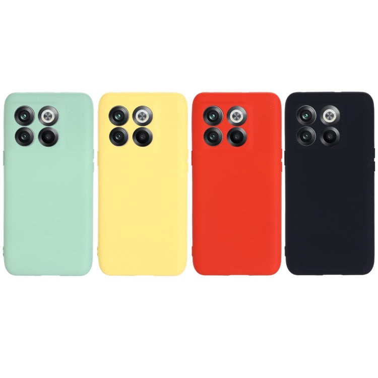 For OnePlus 10T 5G / ACE Pro Pure Color Liquid Silicone Shockproof Phone Case(Green) - OnePlus Cases by buy2fix | Online Shopping UK | buy2fix