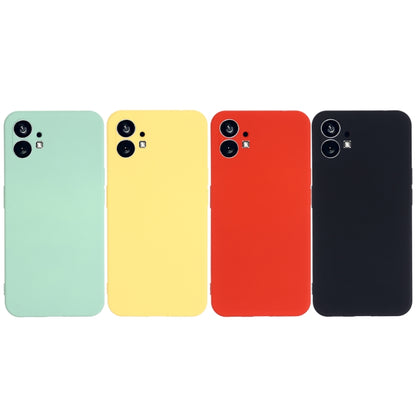 For Nothing Phone 1 Pure Color Liquid Silicone Shockproof Phone Case(Red) - Nothing Cases by buy2fix | Online Shopping UK | buy2fix