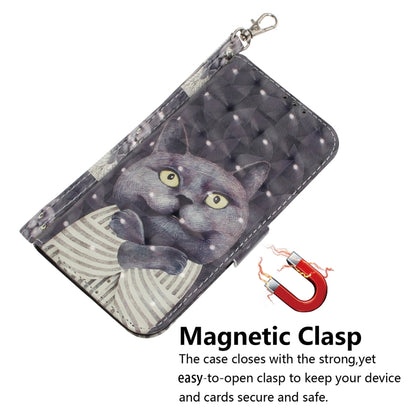 For Motorola Moto X30 Pro 5G / Edge 30 Ultra 5G 3D Colored Horizontal Flip Leather Phone Case(Hug Cat) - Motorola Cases by buy2fix | Online Shopping UK | buy2fix