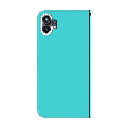 For Nothing Phone 1 Imitated Mirror Surface Flip Leather Phone Case(Mint Green) - Nothing Cases by buy2fix | Online Shopping UK | buy2fix