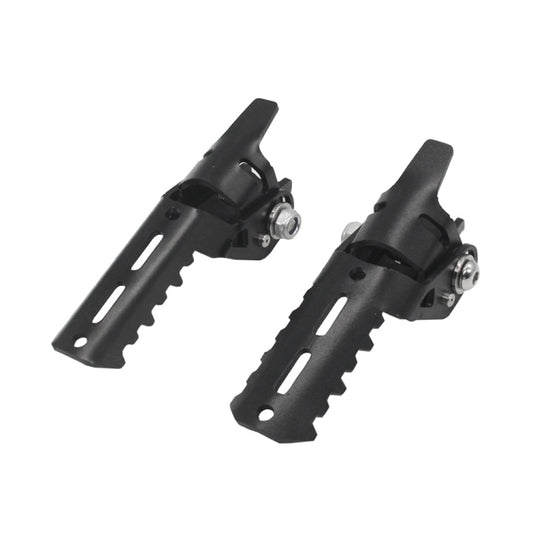 For BMW R1250GS R1200 GS ADV Motorcycle 22-25mm Front Folding Foot Pegs Footrests Clamps(Black) - Others by buy2fix | Online Shopping UK | buy2fix
