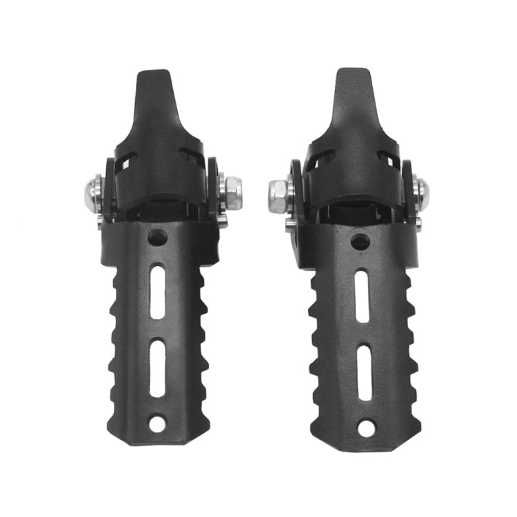 For BMW R1250GS R1200 GS ADV Motorcycle 22-25mm Front Folding Foot Pegs Footrests Clamps(Black) - Others by buy2fix | Online Shopping UK | buy2fix