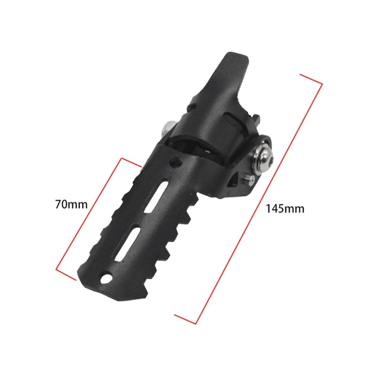 For BMW R1250GS R1200 GS ADV Motorcycle 22-25mm Front Folding Foot Pegs Footrests Clamps(Black) - Others by buy2fix | Online Shopping UK | buy2fix