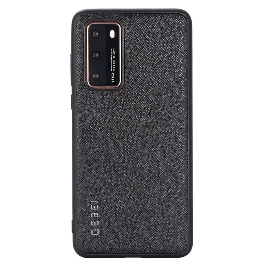 For Huawei P40 GEBEI Full-coverage Shockproof Leather Protective Case(Black) - Huawei Cases by GEBEI | Online Shopping UK | buy2fix