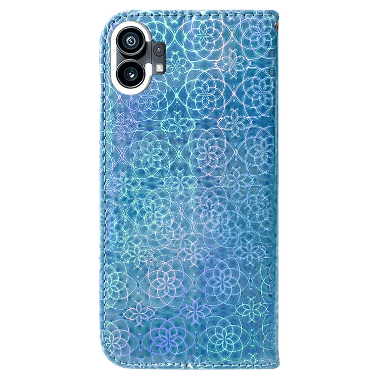 For Nothing Phone 1 Colorful Magnetic Buckle Leather Phone Case(Blue) by buy2fix