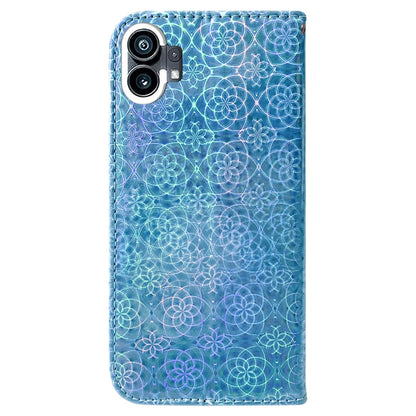 For Nothing Phone 1 Colorful Magnetic Buckle Leather Phone Case(Blue) by buy2fix