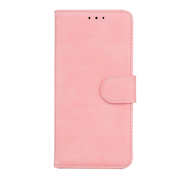 For Samsung Galaxy M13 4G Skin Feel Pure Color Flip Leather Phone Case(Pink) by buy2fix