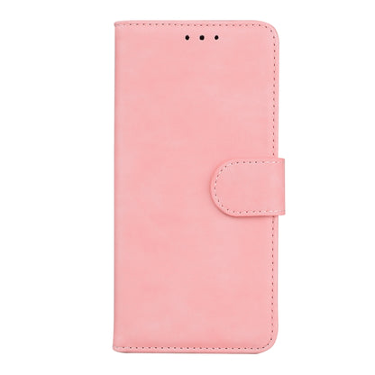For Samsung Galaxy M13 4G Skin Feel Pure Color Flip Leather Phone Case(Pink) by buy2fix