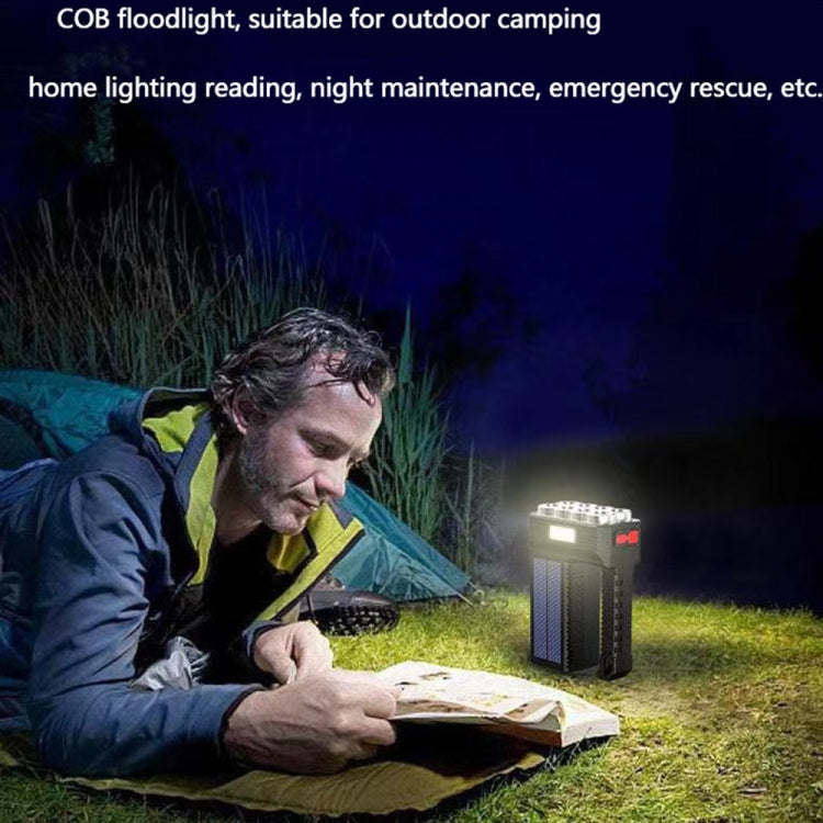 Solar Charging Super Bright Waterproof 8 LED Camping Flashlight Lamp - LED Flashlight by buy2fix | Online Shopping UK | buy2fix