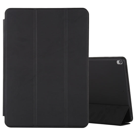 For iPad Air 3 10.5 inch Horizontal Flip Smart Leather Case with Three-folding Holder(Black) - iPad Air (2019) Cases by buy2fix | Online Shopping UK | buy2fix