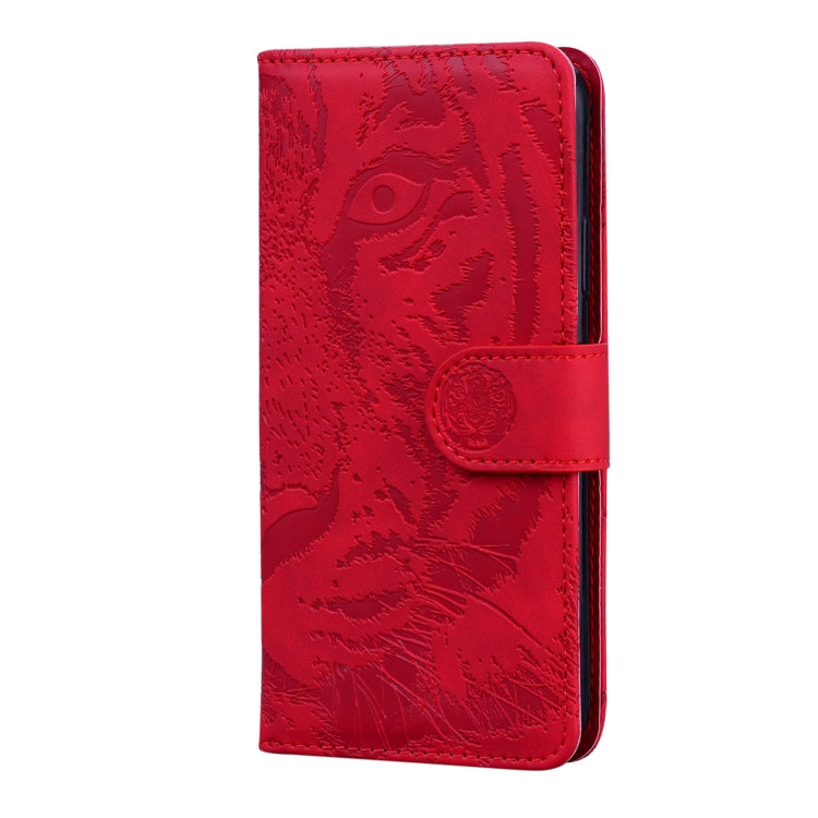 For Nothing Phone 1 Tiger Embossing Pattern Flip Leather Phone Case(Red) by buy2fix