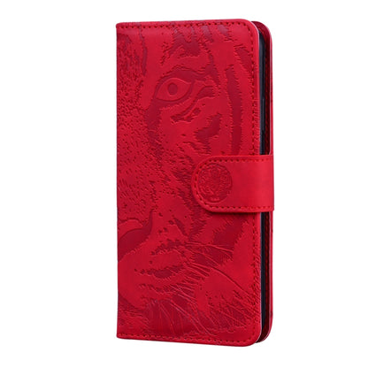 For Nothing Phone 1 Tiger Embossing Pattern Flip Leather Phone Case(Red) by buy2fix