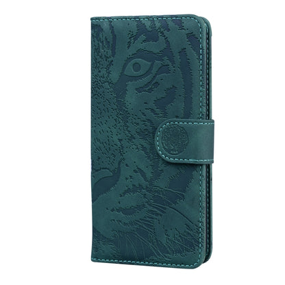 For Nothing Phone 1 Tiger Embossing Pattern Flip Leather Phone Case(Green) by buy2fix