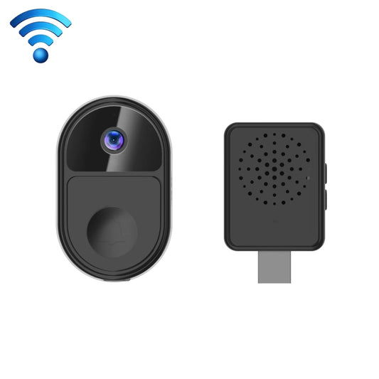 ML18 Mini Ultra Wide Angle Smart Video Doorbell Support Two-way Voice(Black) - Video DoorBell by buy2fix | Online Shopping UK | buy2fix