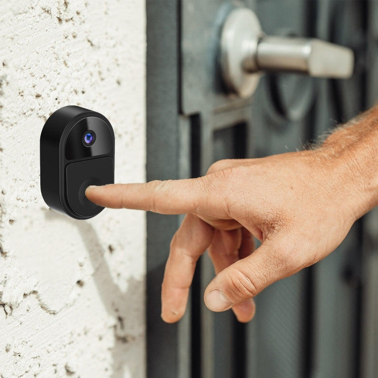 ML18 Mini Ultra Wide Angle Smart Video Doorbell Support Two-way Voice(Black) - Video DoorBell by buy2fix | Online Shopping UK | buy2fix