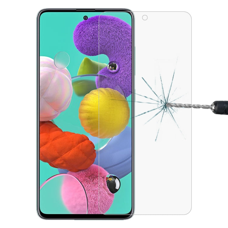 For Galaxy A51 0.26mm 9H Surface Hardness 2.5D Explosion-proof Tempered Glass Half Screen Film - Galaxy Tempered Glass by DIYLooks | Online Shopping UK | buy2fix